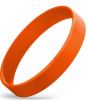 Orange 1/2" Silicone Wristband